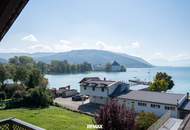Wenn ich den See seh, brauch ich kein Meer mehr! Panoramatischer Seeblick auf den Attersee.