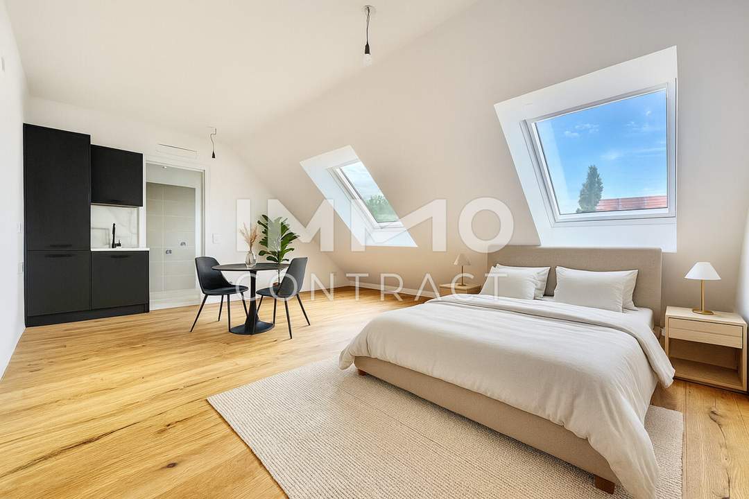 3% Nachlass: Grün & zentral - 1-Zimmer-Eigentumswohnung beim Aupark