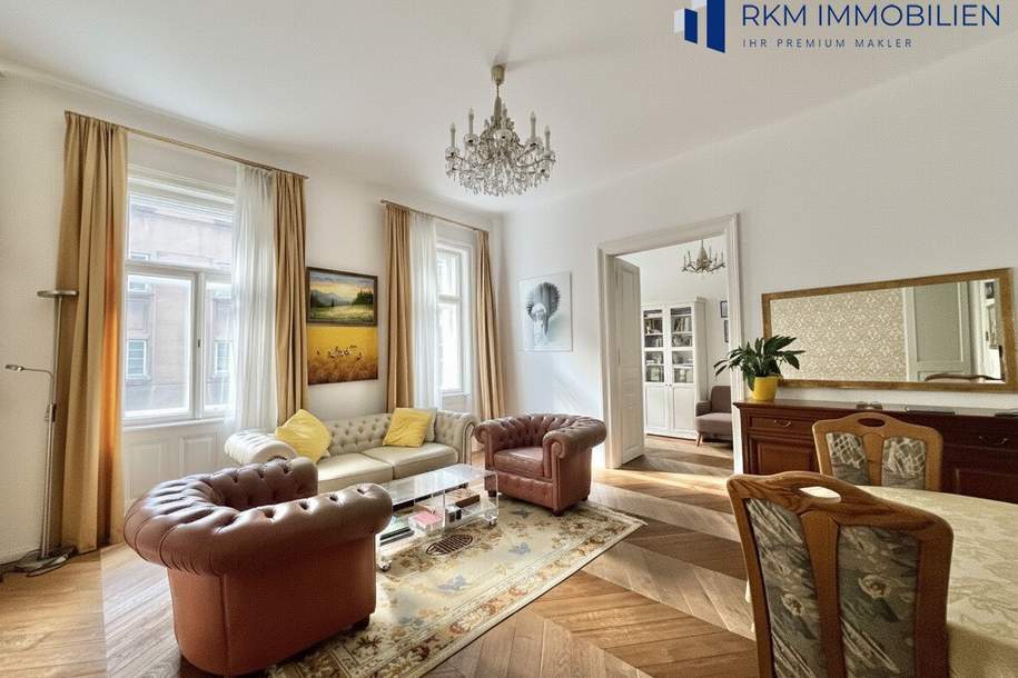 Wiener Charme: Gepflegte 3-Zimmer-Wohnung in bester Lage – jetzt zuschlagen!, Wohnung-kauf, 569.000,€, 1090 Wien 9., Alsergrund