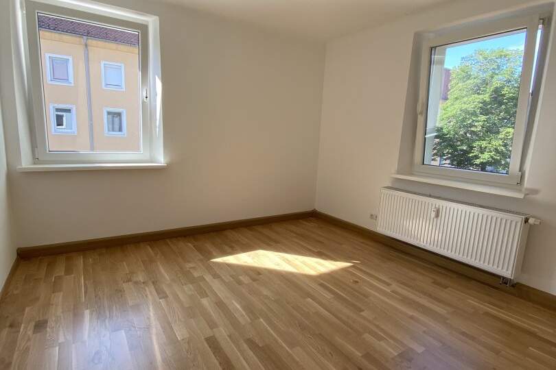 Preiswerte 3-Zimmerwohnung mit herrlichem Blick ins Grüne und flexibler Raumaufteilung! Genießen Sie die Ruhe und Idylle eines kleinen Mehrparteienhauses in zentraler Lage in Steyr Münichholz!, Wohnung-miete, 423,20,€, 4400 Steyr(Stadt)