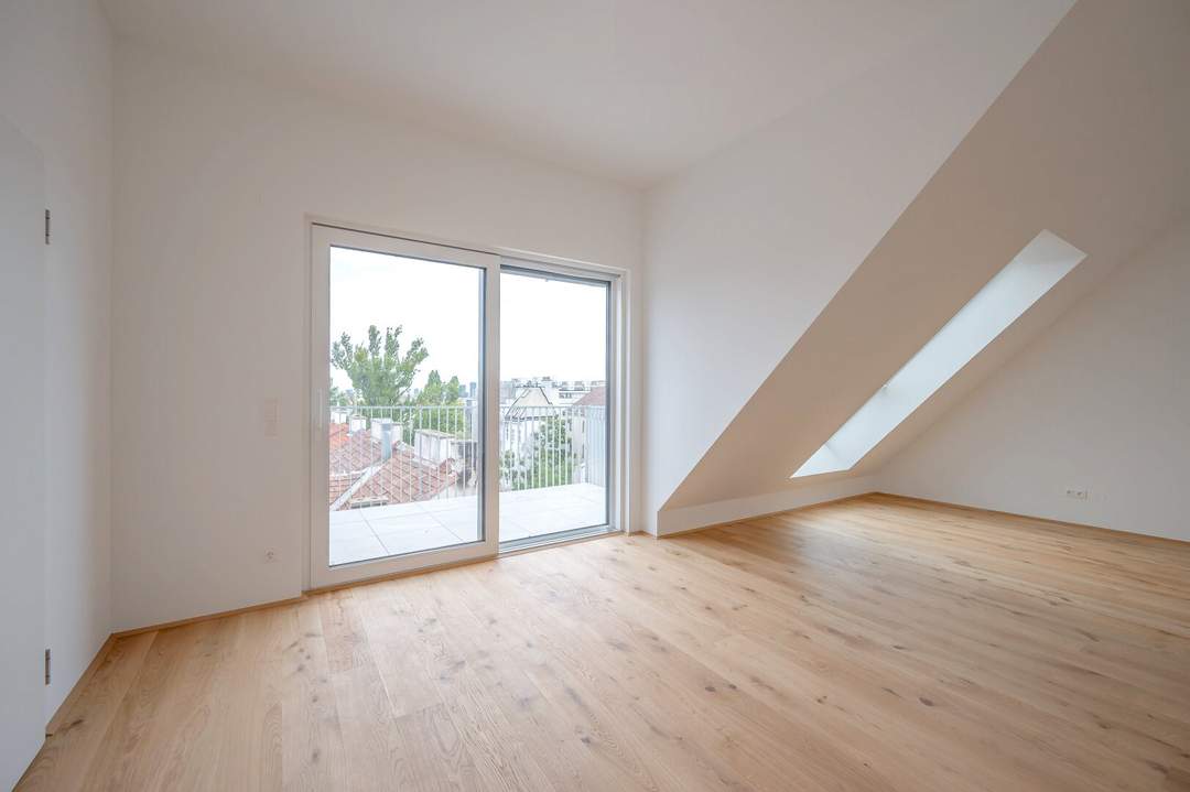 ++FonteFlats++ Fantastischer 3-Zimmer Dachgeschoss-ERSTBEZUG mit großartiger Dachterrasse