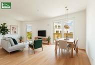 Endlich Platz im provisionsfreien Erstbezug - geräumige 2.Zimmer mit Balkon, Geothermie, Fussbodentemperierung, tlw. Raumhöhe 2,60m!