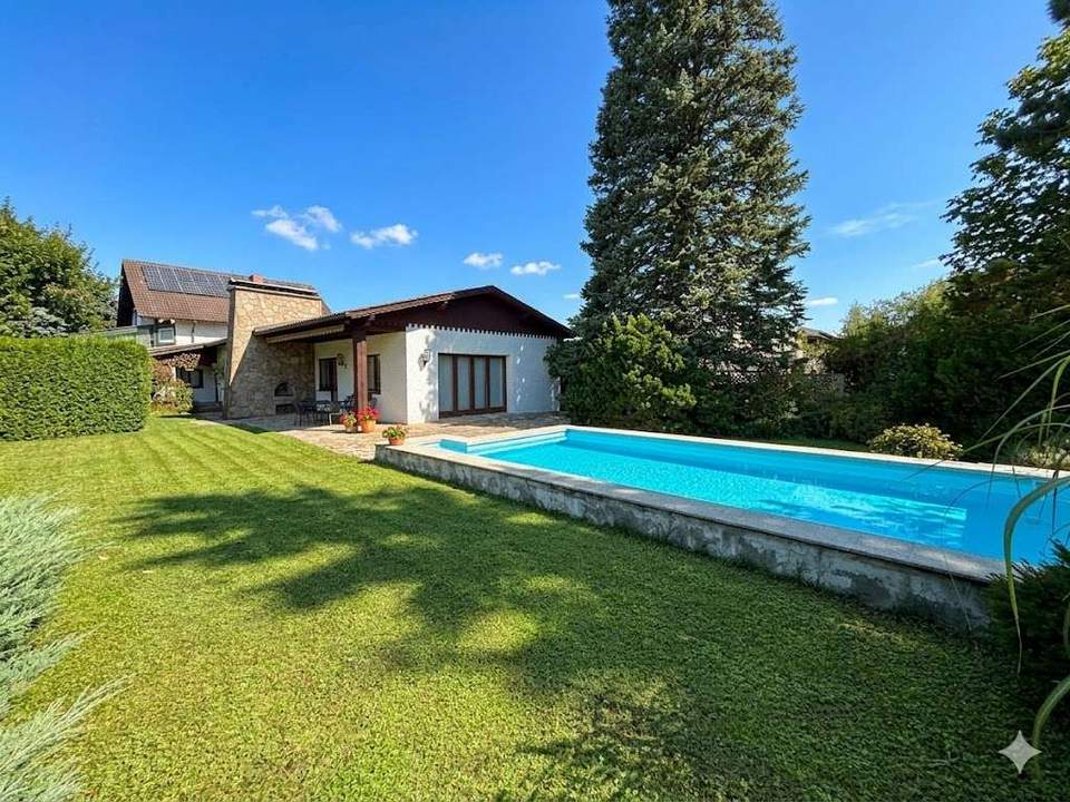 218 m² Wohnnutzfläche & XL-Grund: Einfamilienhaus mit Pool & Sauna, in Wilfersdorf bei Tulln!