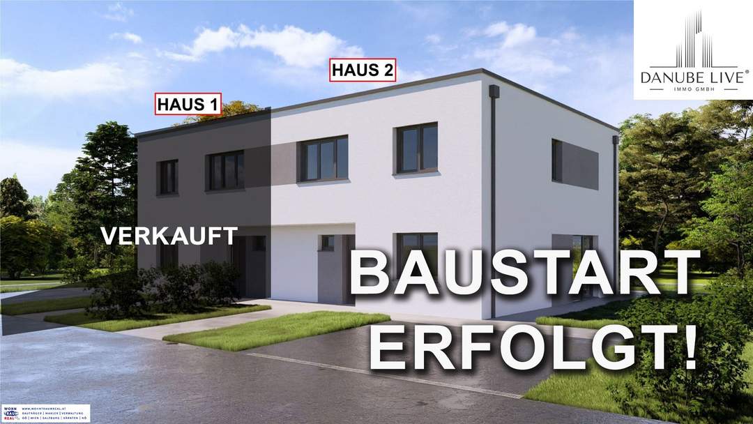 Doppelhaushälfte (Danube Live TOP 2) mit Garten, Terrasse und vielem mehr - in familienfreundlicher Lage in 4320 Perg. BAUSTART ERFOLGT!