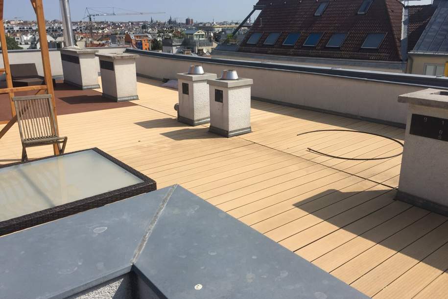 RARITÄT Nähe Schönbrunn!! Entzückendes Penthouse Loft ++ Dachterrassenwohnung mit Weitblick über Wien ++ Neubauwohnung ++ 2 Terrassen ++ Klimaanlage ++, Wohnung-kauf, 365.000,€, 1120 Wien 12., Meidling