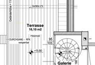 Dachgeschoss mit Terrasse - Ausblick auf die Gloriette