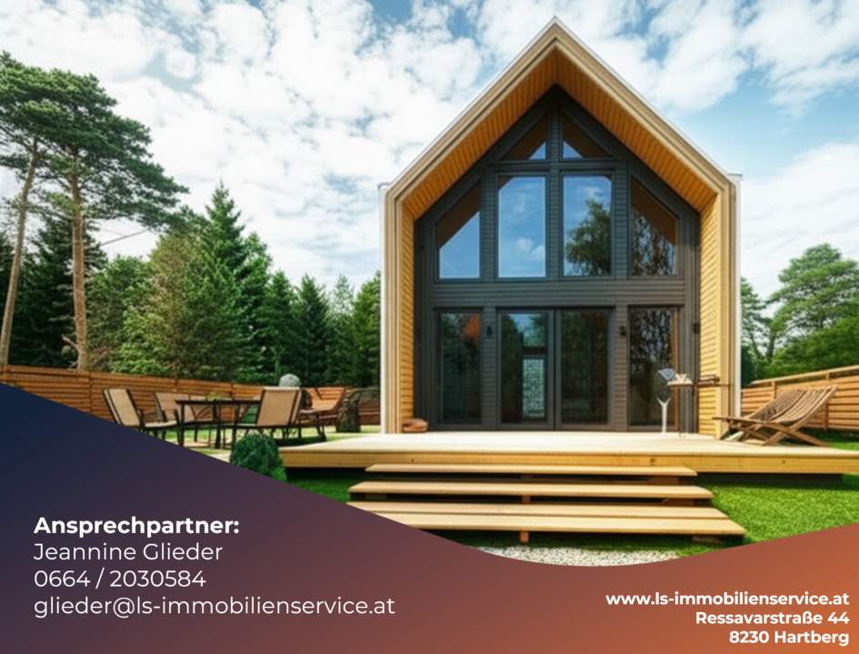 Nachhaltig wohnen nahe der Altstadt – modernes Modulhaus (schlüsselfertig inkl. Fundamentierung) mit Eigengarten & Carport in Hartberg