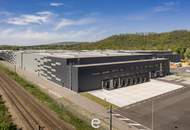 Neubau-Logistikhalle im Norden Wiens an der A22