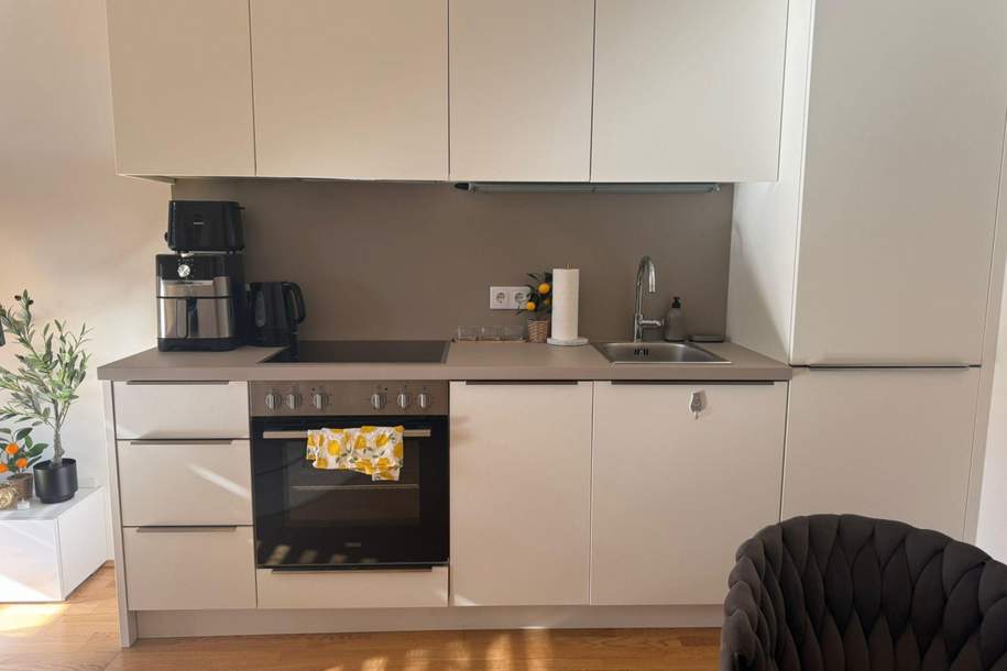 Großzügige Neubauwohnung mit Kühlung und großem, sonnigen Balkon + ABLÖSE MÖBEL!!, Wohnung-miete, 895,00,€, 1110 Wien 22., Donaustadt