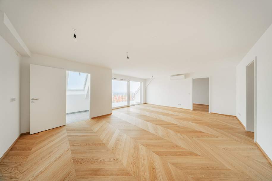 "STOCK IM WEG" - DACHERSTBEZUG - 5 Zimmer mit Balkon, Fernblick, Fitness & Garage, Wohnung-kauf, 1.216.900,€, 1130 Wien 13., Hietzing