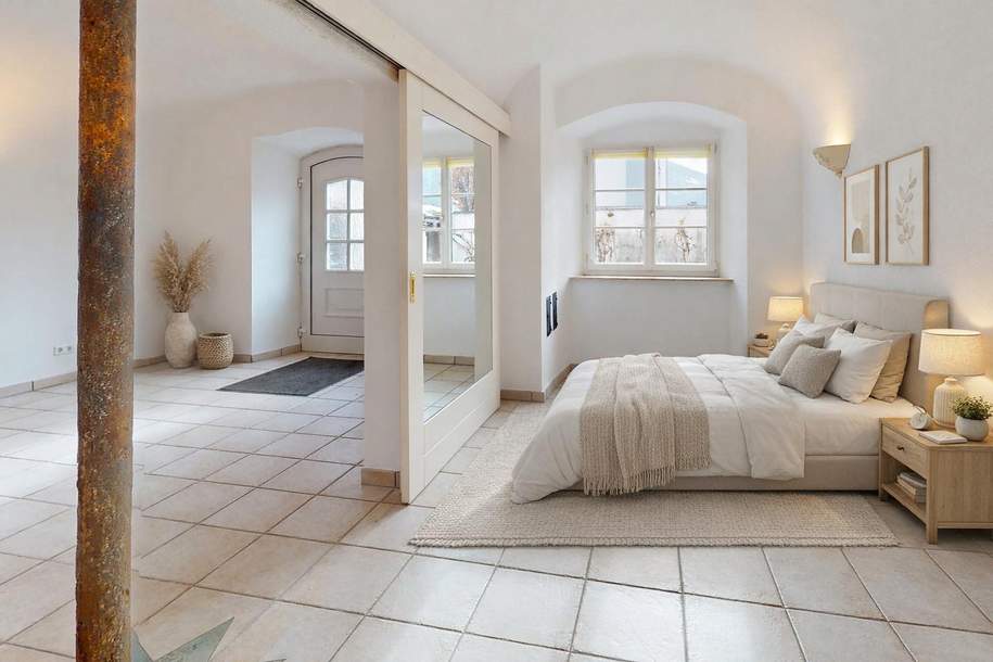 VERMIETET!!! Altbauflair: Einzimmerwohnung mit ca. 89 m² Gartenfläche!, Wohnung-miete, 800,00,€, 6460 Imst