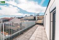Exklusive Erstbezugs-Wohnung mit 55 m² Wohnküche und großer Hof-Terrasse! Küche und Top Ausstattung inkludiert!