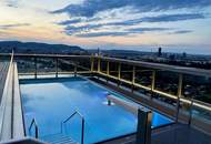 Triiiple Tower/ Exklusives Wohnen über den Dächern Wiens/ Pool/ Terrasse