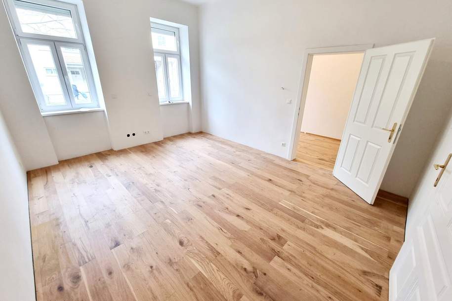 Neuer Preis! Erstbezug - Frisch sanierte Altbauwohnung! Hier will ich leben! Traumhaft saniertes Altbauhaus + Hofseitiger und riesiger Allgemeingarten + Lebensqualität + Luftwärmepumpe! Jetzt zugreifen!, Wohnung-kauf, 227.000,€, 1210 Wien 22., Donaustadt