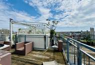 Außergewöhnliche Dachgeschoss-Maisonette mit Dachterrasse und beeindruckendem Wienblick nahe Naschmarkt