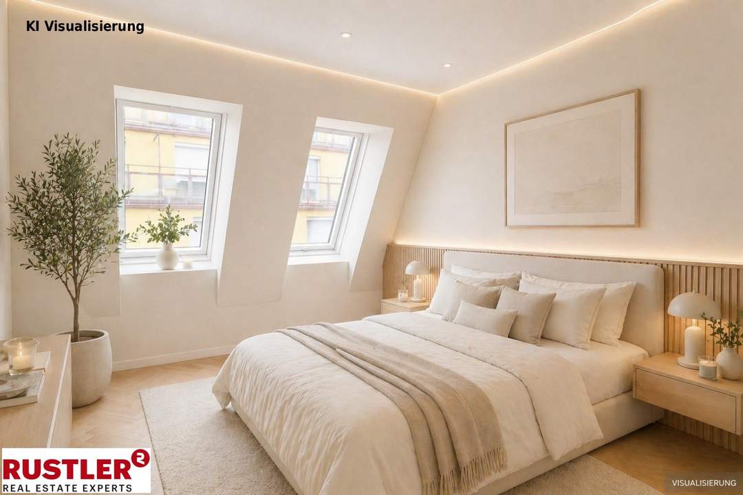Terrassentraum! 3-Zimmer Dachgeschosswohnung nähe Schubertpark