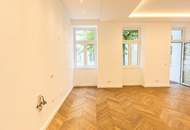 Luxuriöse Altbauwohnung mit zwei Balkonen in Toplage des 3. Bezirks