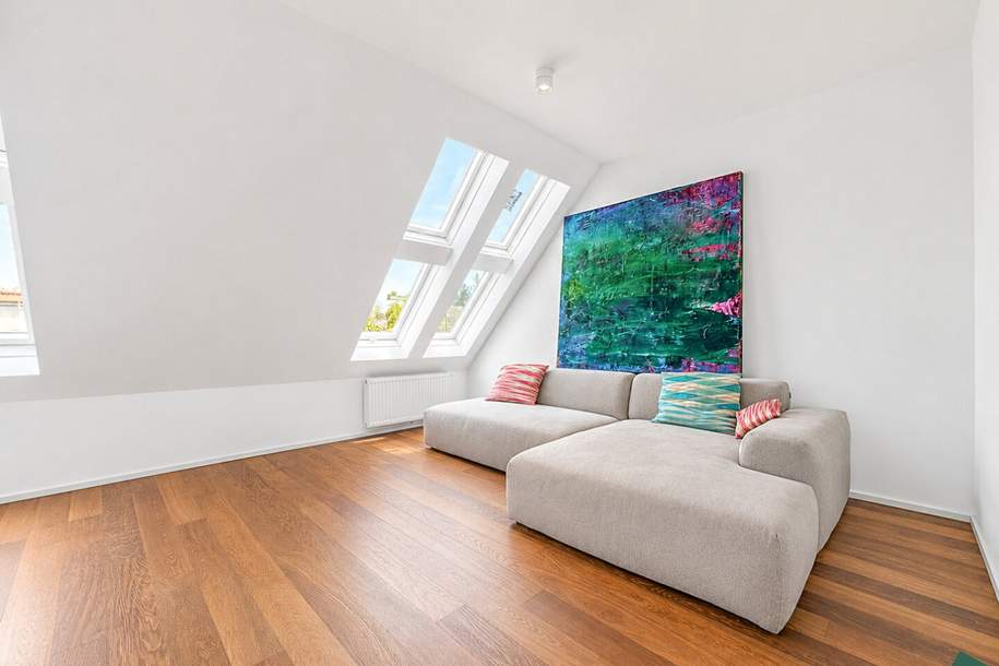 Wohnen nahe Schönbrunn: Exklusive Dachgeschosswohnung | U4 in 100 m, Wohnung-kauf, 449.000,€, 1140 Wien 14., Penzing