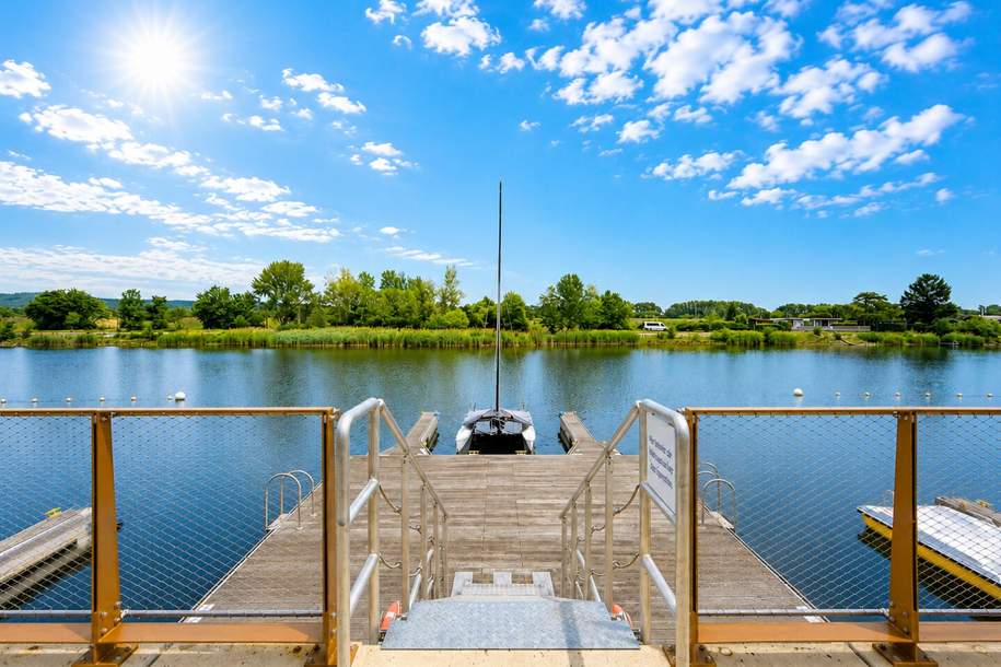 EXKLUSIVES WOHNEN AM WASSER: ERSTBEZUG I Fußbodenheizung & Kühldecke I Luftwärmepumpe I waterline mit Badesteg I Sauna & Fitnessraum I Concierge Service, Wohnung-kauf, 319.900,€, 1190 Wien 19., Döbling