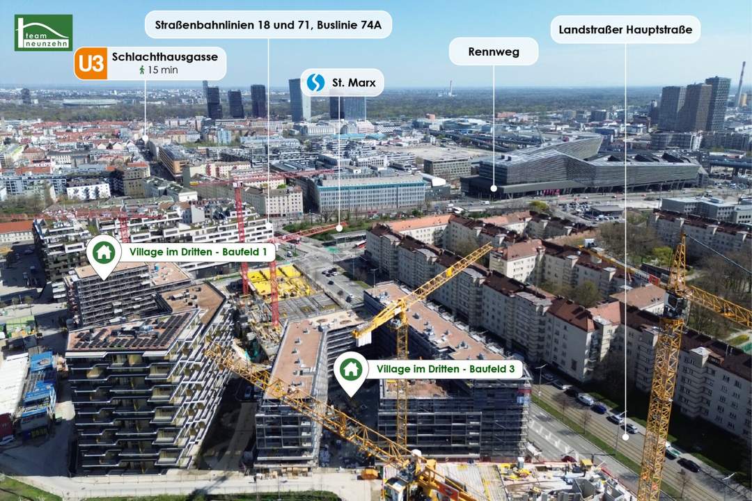 Moderne Neubauwohnung mit hochwertiger Ausstattung und Freifläche!