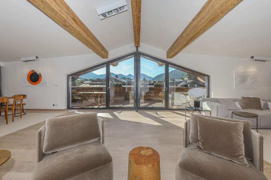Luxuriöses Stadt-Penthouse mit Panoramablick, Wohnung-kauf, 4.450.000,€, 6370 Kitzbühel