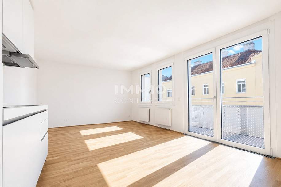 City Living mit Freiraum: Helle 2-Zimmer-Wohnung mit Balkon über den Dächern Ottakrings, Wohnung-miete, 1.049,00,€, 1160 Wien 16., Ottakring
