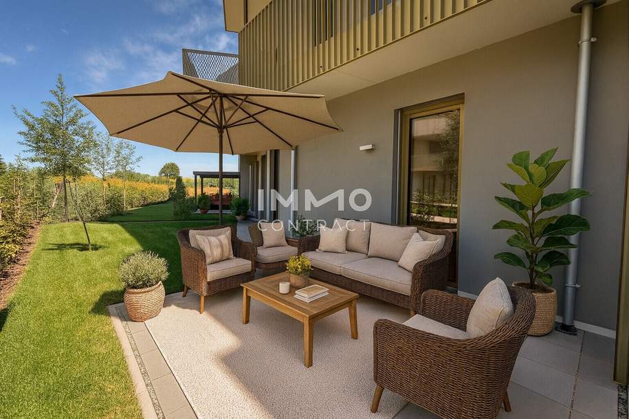 Hirschfeld: 2 Zimmer Wohnung Gartenjuwel! Provisionsfrei und Erstbezug, Wohnung-kauf, 270.000,€, 1210 Wien 22., Donaustadt