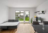 SOFORT WOHNEN! 1 Zimmerwohnung Fertig möbliert & Garten! ERSTBEZUG