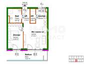 54,19qm geförderte 2ZI- Garten-Wohnung, zzgl. Tiefgaragenstellplatz