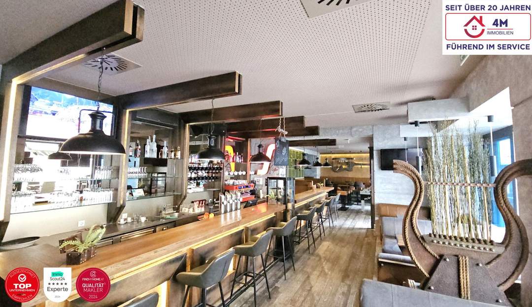 200 m² Eigentumslokal – 150 m von Stadthalle – mit ca. 50 m² Schanigarten, hochwertiger Ausstattung und vollständigem Inventar!