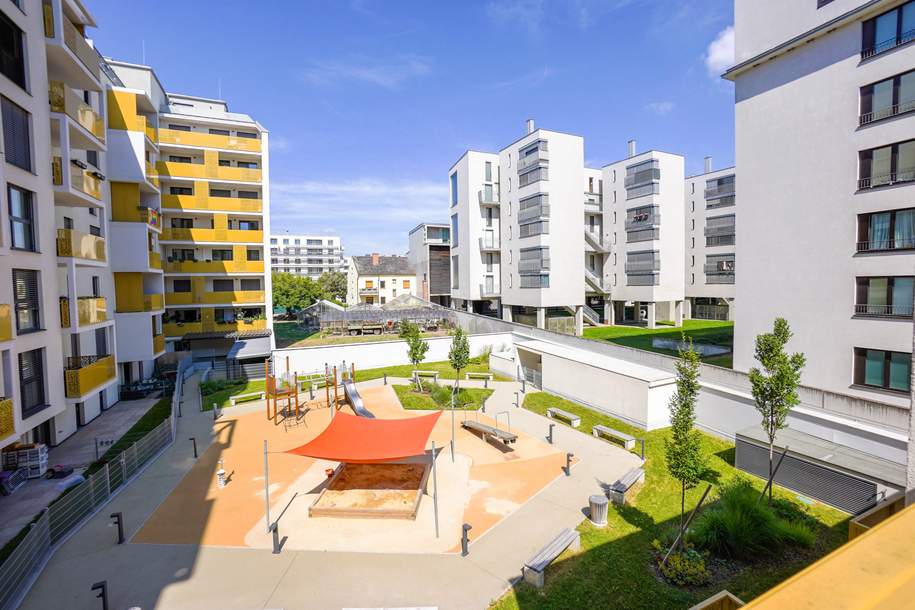 Wohnqualität und Grünlage, was wünscht man sich mehr! Provisionsfreier Neubau-Erstbezug, Nähe Kirschblütenpark, Wohnung-kauf, 1220 Wien 22., Donaustadt