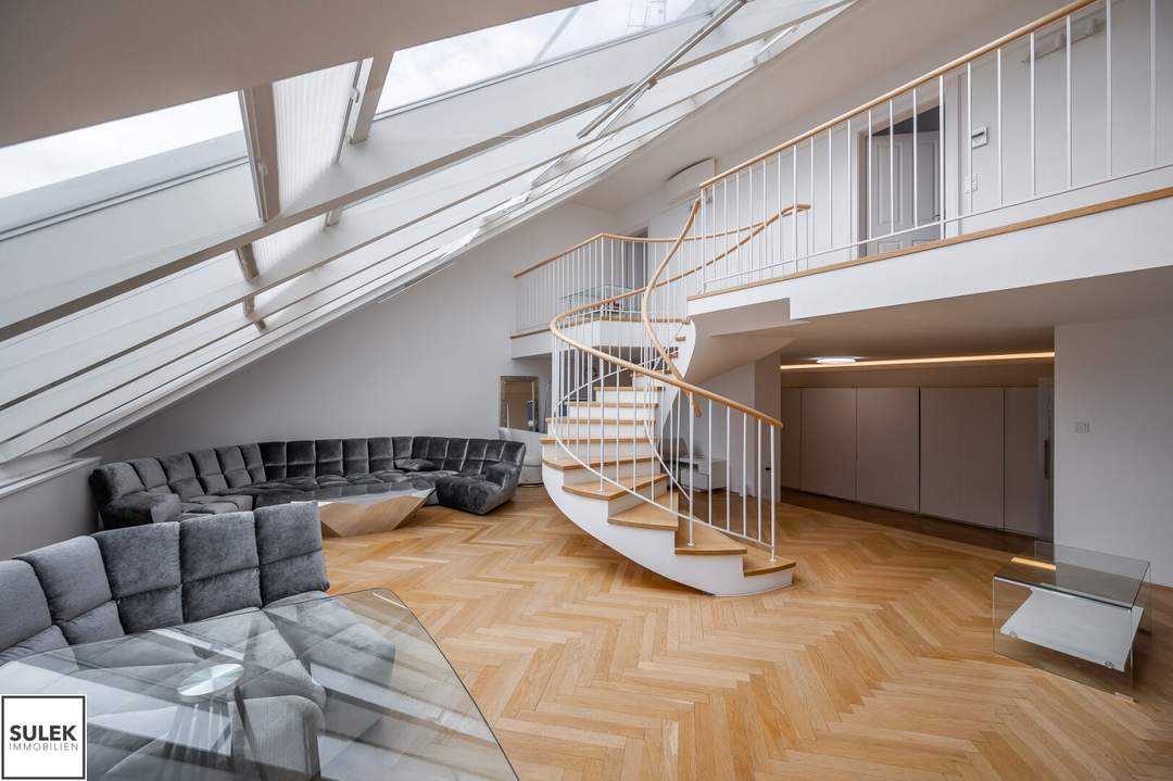 Traumhafte DG-Wohnung am Parkring in 1010 Wien mit 211m² zzgl. Terrasse