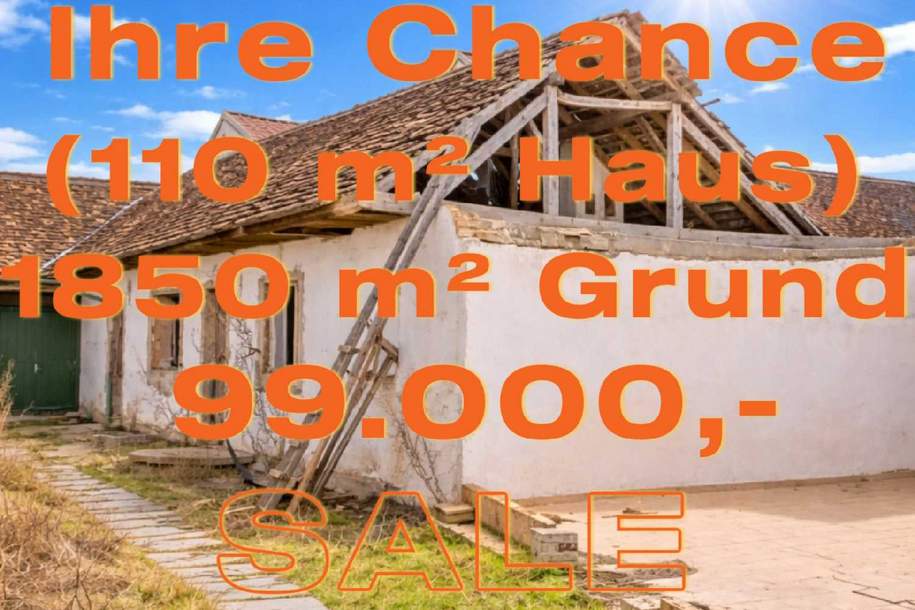 IHRE CHANCE IN ZIERSDORF - BAUGRUND MIT PROJEKT-IDEE &amp; GROSSEM GARTEN - NUR 99.000,-, Grund und Boden-kauf, 99.000,€, 3710 Hollabrunn