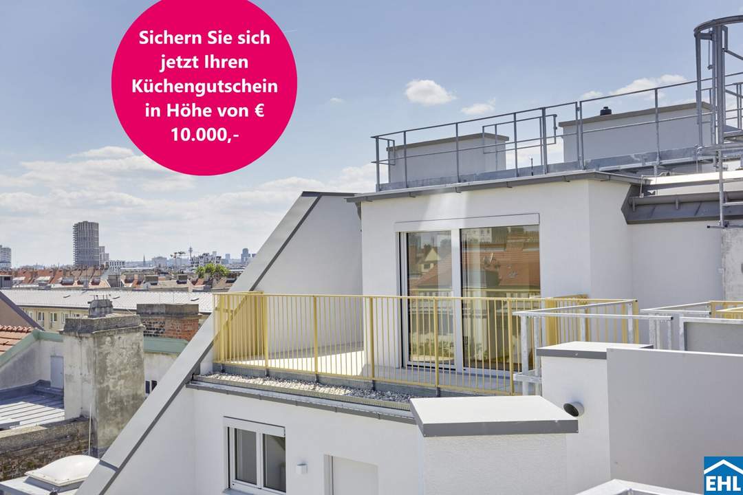 Weitblick investieren: Exklusive Dachgeschoß-Vorsorgewohnungen mit 360°-Ausblick in Top-Lage der Stadt