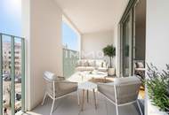 Lichtdurchfluteter Erstbezug: 3-Zimmer mit Loggia und Weitblick in top Lage!