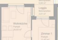 2-Zimmer Neubau Mietwohnung mit Loggia in zentraler Lage nähe U1!