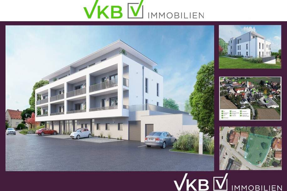 Neubauprojekt im Zentrum von Hofkirchen i. Tkr. -moderne Wohnung in Toplage, Gewerbeobjekt-kauf, 437.160,€, 4492 Linz-Land