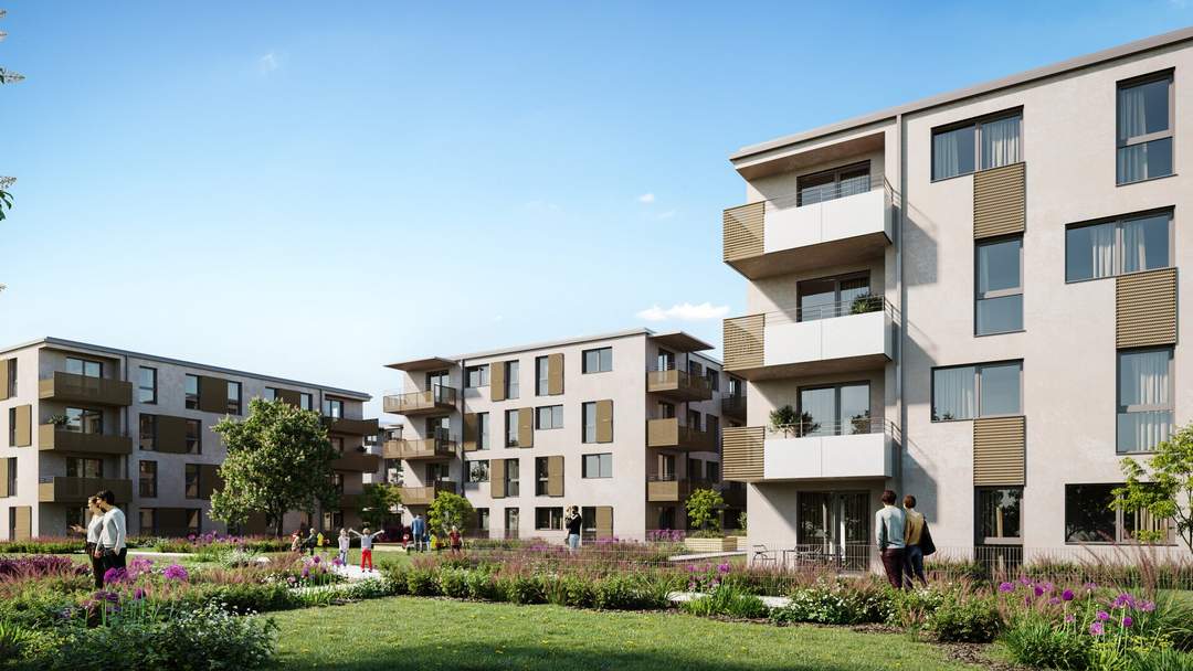 St. Pölten Erstbezug: Lichtdurchflutete 3-Zimmer-Wohnung für modernes Wohnen