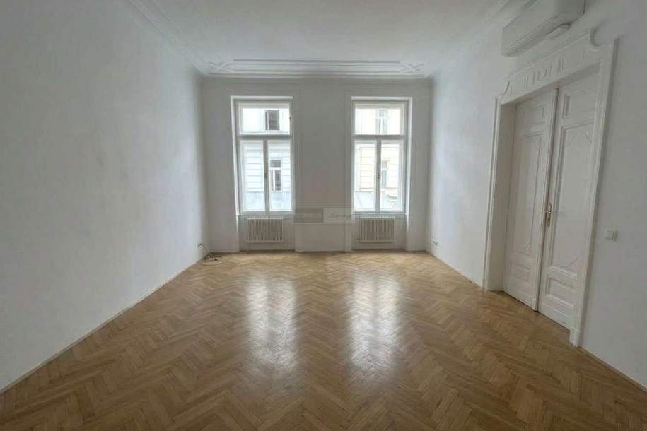 KARLSPLATZ: Zentral gelegenes 4-Zimmer-Altbaubüro !, Gewerbeobjekt-miete, 3.323,00,€, 1040 Wien 4., Wieden