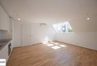 Klimatisierte Dachgeschosswohnung mit Büroraum & 16 m² Balkon | VILLMA – Top 6