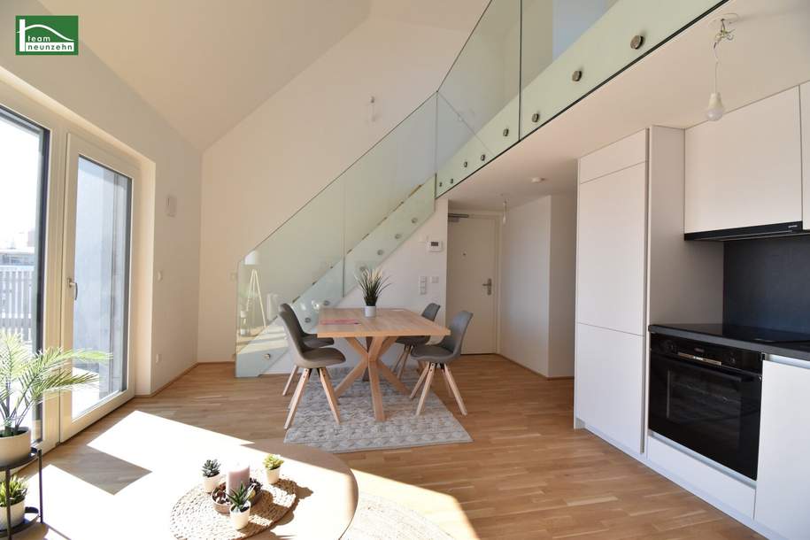 Ihre Mieter werden sich freuen - Helle DG-Wohnung mit großer Südterrasse und Küche unweit der U-Bahn U1. - WOHNTRAUM, Wohnung-kauf, 426.396,€, 1220 Wien 22., Donaustadt