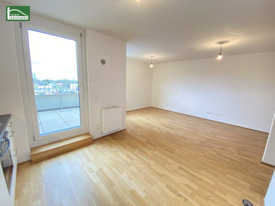 LEO 131 - Moderne Studio-Wohnung mit tollem Weitblick! Gute Anbindung nach Floridsdorf, nahe Siemens und Teresa-Tauscher-Park