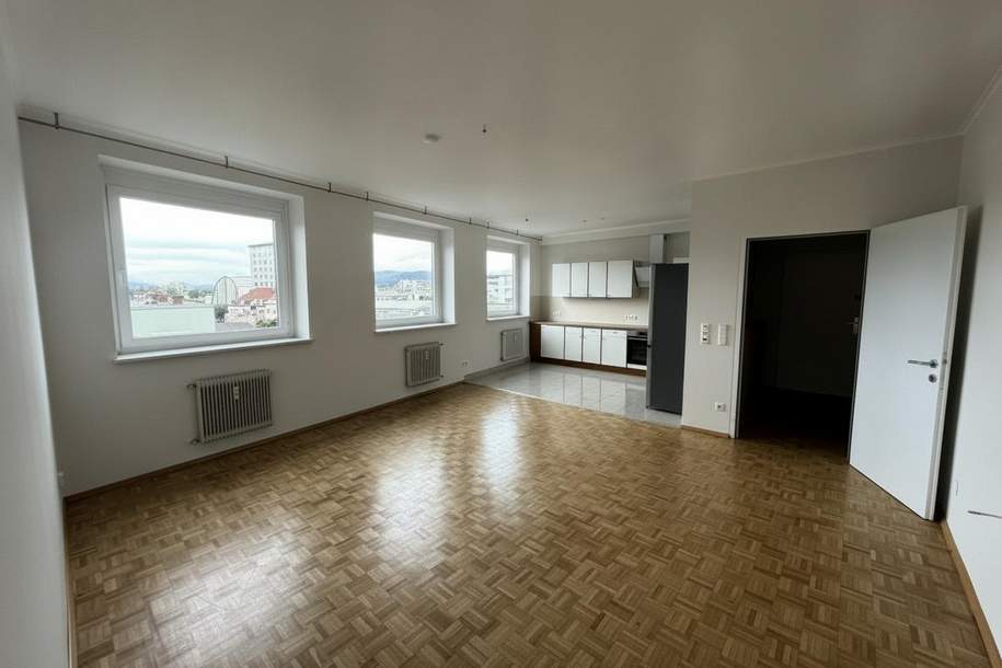 Modernisierte 3-Zimmer-Mietwohnung mit Panoramablick bis zu den Karawanken, Wohnung-miete, 1.220,00,€, 9020 Klagenfurt(Stadt)