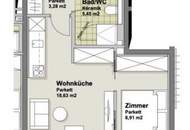 Perfekter Grundriss, starke Lage - 2 Zimmer bei U1 Kagraner Platz