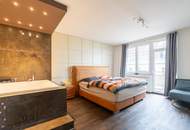 Stilvolles City Living mit Jacuzzi, 2 Balkonen und Weitblick!