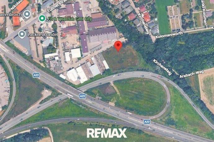 Industriegrundstück an der A22 in Stockerau, Grund und Boden-miete, 8.400,00,€, 2000 Korneuburg