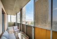 Großzügige 3-Zimmer-Wohnung im 18. Stock mit Südbalkon – voll möbliert, all-inclusive | 1030 Wien