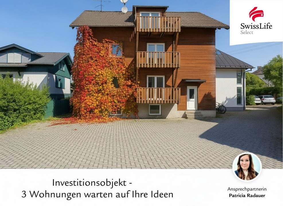 Günstiger Einstieg für Investoren - 3 Wohnungen in einem Haus mit Parkplätzen | Sanierungsobjekt