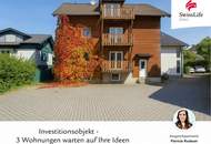 Günstiger Einstieg für Investoren - 3 Wohnungen in einem Haus mit Parkplätzen | Sanierungsobjekt