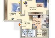 Attraktive 2-Zimmer-Wohnung in zentraler Lage von Wels - fußläufig zum Krankenhaus!